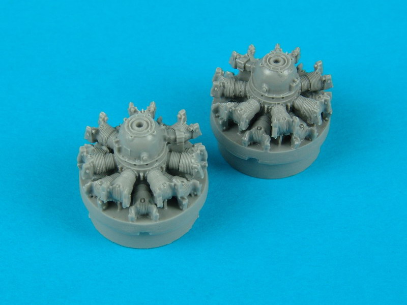 QB72051 C-47 Dakota engines (for Italeri) 1/72